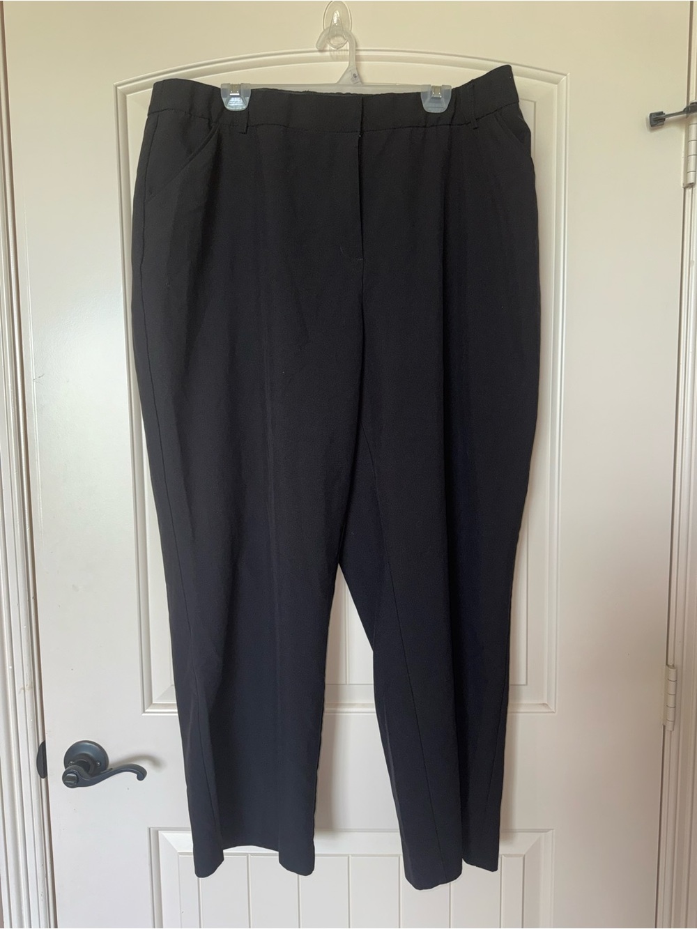 Classic Black Straight-Leg Dress Pants Size 22W